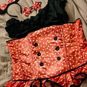 2x/3x Plus Size Steel Boned Corset Mouse Costume​